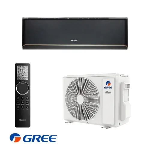 Инверторен климатик Gree GWH09AVCXB-K6DNA1B Airy Black, 9 000 BTU, Клас А+++/A++, 19 dB, Фреон R32