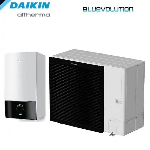 Термопомпа въздух-вода Daikin Altherma 3R EBBX16D9W/ERLA16DW17, Сплит, 16 kW, отопление, охлаждане и БГВ