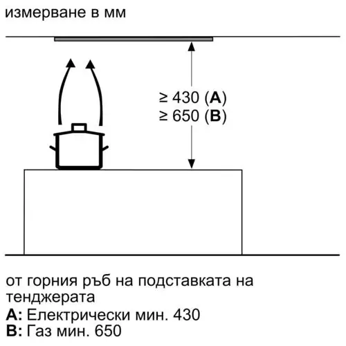 Аспиратор за вграждане Bosch DBB67AM60, 60 см