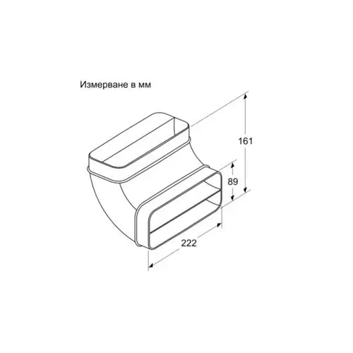 Въздуховоден елемент Bosch HEZ9VDSB2