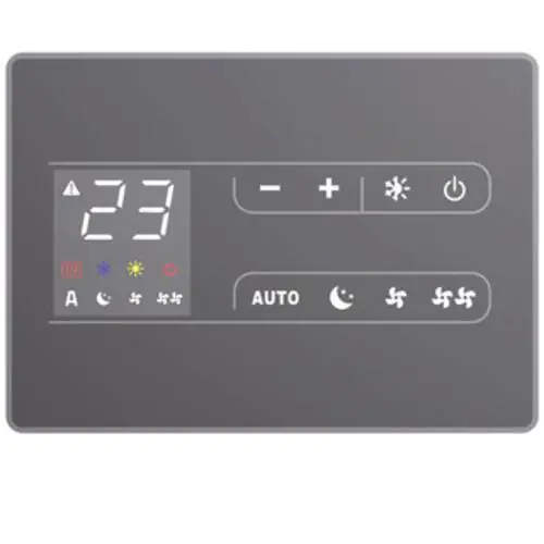 WiFi сензорен (touch) LCD панел за управление за монтаж на стена, управлява до 30 конвектора(черен)