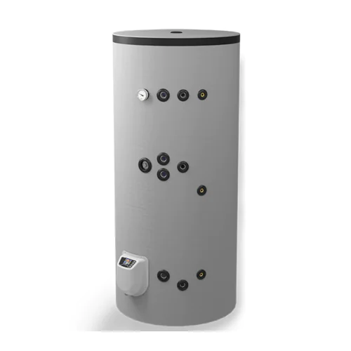 Стоящ бойлер Eldom FV50080IS2E  , две  серпентини, 9000 W , 500 л, неръждаем,eлектронно управление