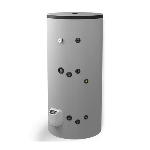 Стоящ бойлер Eldom FV50080ISE  , една  серпентина , 9000 W , 500 л, неръждаем, eлектронно управление