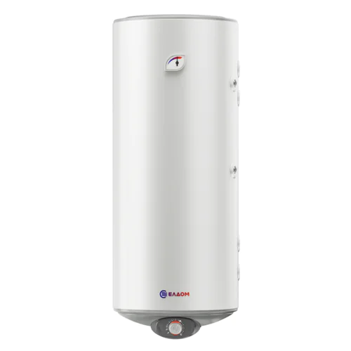 Вертикален бойлер Eldom Green Line WVF12046FS21R , бял мат, 120 литра,3000 W, eнергиен клас B, емайлиран,с две паралелни десни серпентини