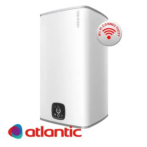 Бойлер Atlantic Cube Steatite Wi-Fi със сух керамичен нагревател, 854028, 2400 W, 75 л 