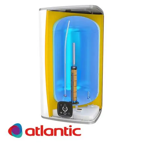 Бойлер Atlantic Cube Steatite Wi-Fi със сух керамичен нагревател, 854028, 2400 W, 75 л 