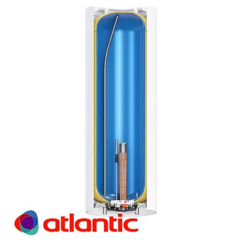 Бойлер Atlantic Zeneo със сух керамичен нагревател, 153207, 3000 W, 75 л