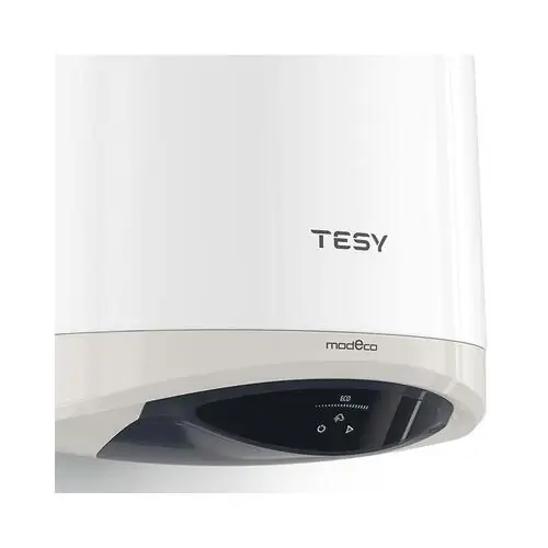 Вертикален бойлер TESY ModEco Cloud GCV1004724DC22ECW, 2400 W, 100 л, с управление чрез интернет, вграден сух керамичен нагревател