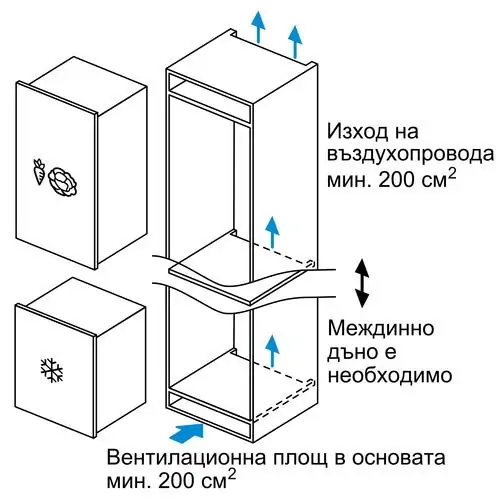 Фризер за вграждане Bosch GIV11AFE0, LowFrost