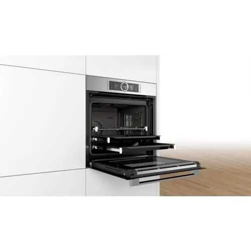 Комбинирана фурна с пара за вграждане Bosch HSG656XS1, А+, PerfectBake, 71 л.