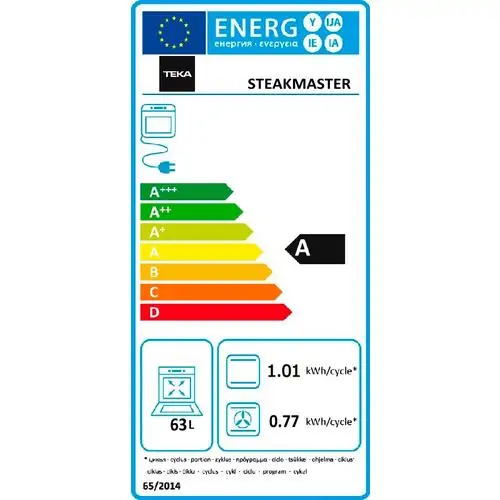 Пиролитична фурна за вграждане Teka MAESTRO STEAKMASTER,DualClean,черно стъкло