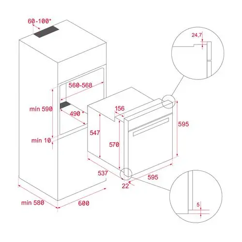 Мултифункционална фурна за вгрaждане Teka EASY HCB 6415 Hydroclean® ECO,Инокс