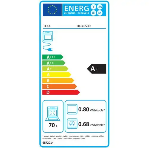 Мултифункционална фурна за вгрaждане Teka EASY HCB 6539 Hydroclean® PRO,Инокс