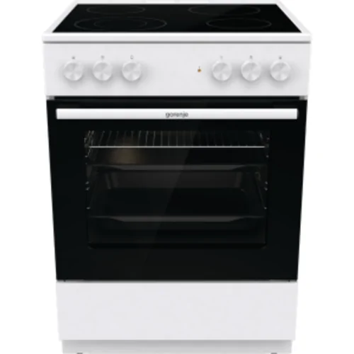 Свободностояща стъклокерамична готварска печка Gorenje GEC6A41WC , 60см