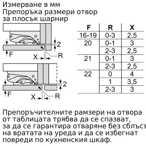 Хладилник за вграждане Bosch KIV87VFE0, LowFrost