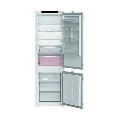 Хладилник с фризер за вграждане с две врати Hotpoint, HPK2 5292 B4E, Клас E
