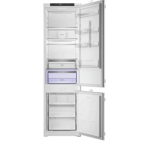 Хладилник с фризер за вграждане с две врати Hotpoint, HPK2 5322 B4E, Клас E