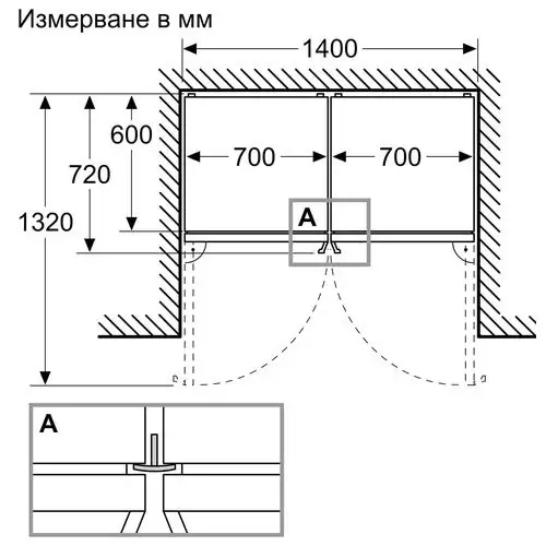 Хладилник с фризер Bosch KGN49AICT  , NoFrost, 440 л