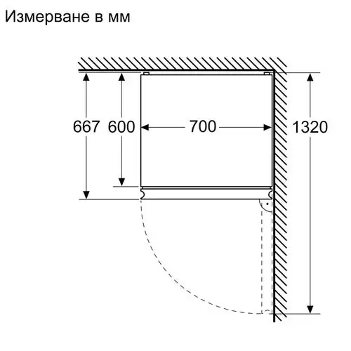 Хладилник с фризер Bosch KGN49LBCF, NoFrost, 440 л