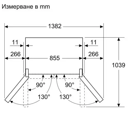 Хладилник Bosch KMC85LEEA Side-by-Side, NoFrost, 547 л