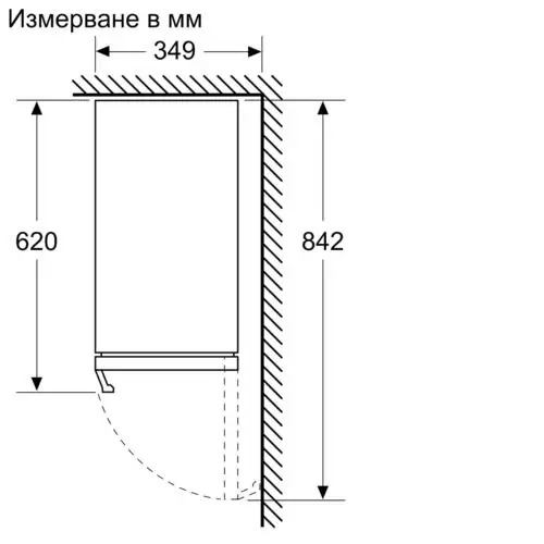 Охладител за вино за вграждане Bosch KUW20VHF0, 82 x 30 см