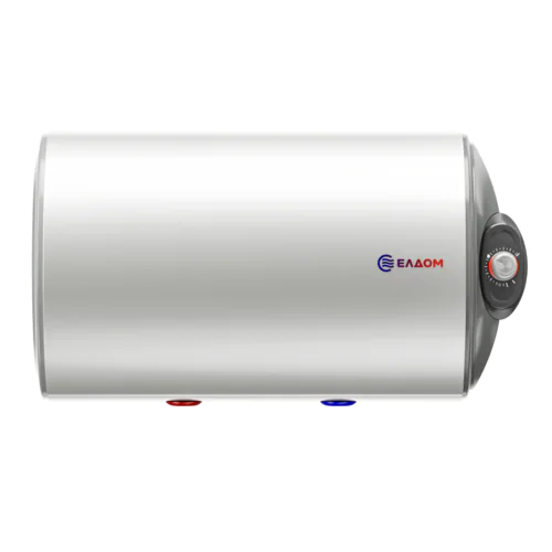 Хоризонтален бойлер Eldom WHF08046FBR ,бял мат , 3000 W, 80 литра, енергиен клас C,емайлиран,изводи отдясно,тръби отдолу