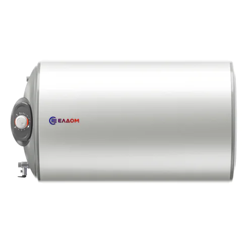 Хоризонтален бойлер Eldom WHF08046FL ,бял мат, 3000 W, 80 литра, енергиен клас C,емайлиран,изводи отляво