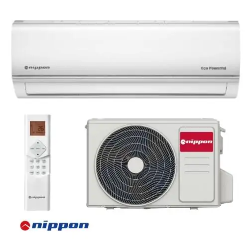 Инверторен климатик Nippon KFR 09 DCА Eco Powerful , 9 000 BTU, Клас А++/А+, 25 dB, Фреон R32