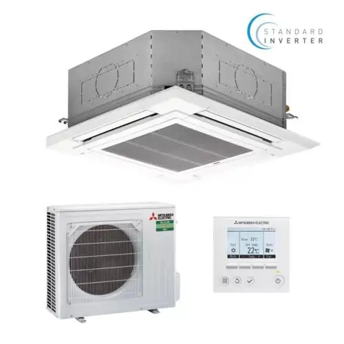 Касетъчен климатик Mitsubishi Electric PLA-M50EA/SUZ-M50VA, Standard Inverter, 18 000 BTU, Клас А++/A+, 27 dB, Фреон R32