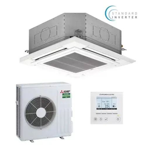 Касетъчен климатик Mitsubishi Electric PLA-M60EA/SUZ-M60VA, Standard Inverter, 21 000 BTU, Клас А++/A+, 27 dB, Фреон R32