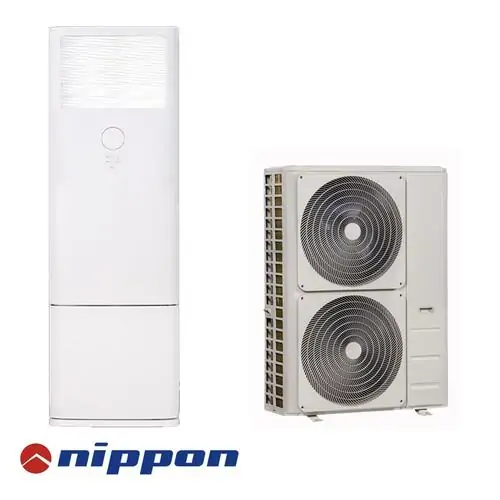 Колонен климатик Nippon NFGD-48HRFN8-Q / NOE30U-48HFN8-R, 3PH, 48 000 BTU, Клас А++/А+, 51.5 dB, Фреон R32 