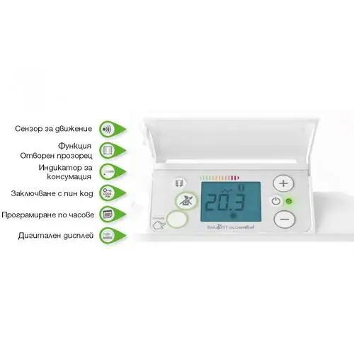 Лъчист конвектор Airelec Aixance Smart ECOcontrol 1500W