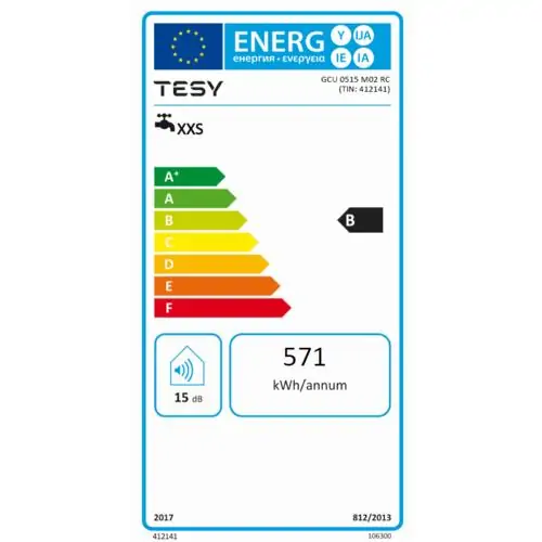 Малък бойлер за монтаж под мивка TESY Compact 5 GCU 0515 M02 RC, 1500 W, 5 литра, Енергиен клас B