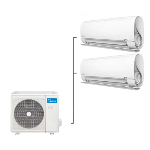 Външно тяло мултисплит Midea M2OD-18HFN8-Q, 18 000 BTU, Клас А+/А, 56 dB, Фреон R32