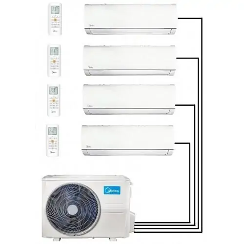 Външно тяло мултисплит Midea M4O-36FN8-Q, 36 000 BTU, Клас А++/А, 60 dB, Фреон R32