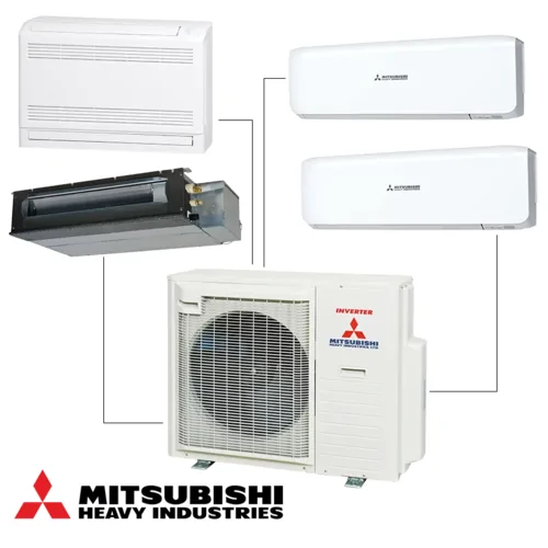 Външно тяло мултисплит Mitsubishi Heavy SCM71ZS-W, 24 000 BTU, Клас А++/A++, 50 dB Фреон R32