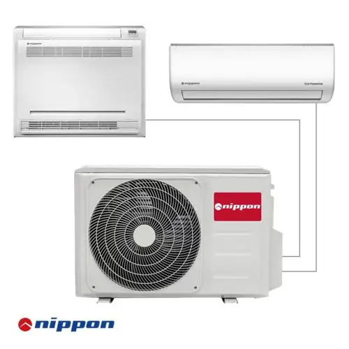 Външно тяло мултисплит Nippon  N20C-18HFN8-Q , 18 000 BTU, Kлас A+ / A, 58 dB, Фреон R32