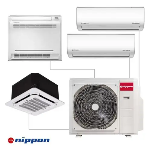 Външно тяло мултисплит Nippon N40B-36HFN8-Q, 36 000 BTU, Kлас A+ +/ A, 63 dB,  Фреон R32