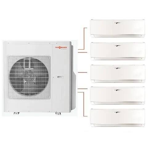Външно тяло мултисплит Viessmann Vitoclima 300-S HE 05F3120M2, 39 000 BTU, Клас А++/А+, 53 dB, Фреон R31