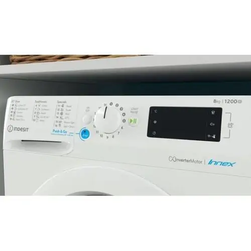 Перална машина с предно зареждане INDESIT BWE 81285X W EE N , 8 кг, 1200 обр./мин.