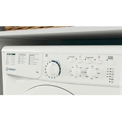 Перална машина с предно зареждане INDESIT EWC 71252 W EE N , 7 кг, 1200 обр./мин