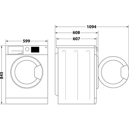 Перална машина Whirlpool W6X W845WB EE 8 кг 1400 обр./мин