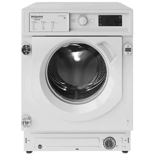 Пералня за вграждане  Hotpoint-Ariston BI WMHG 81485 EU , 1400 об./мин., 8.00 kg, B , Бял