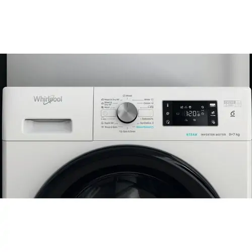 Комбинирана перална със сушилня Whirlpool FFWDB 976258 BV EE , 9/7 кг, 1600 об./мин