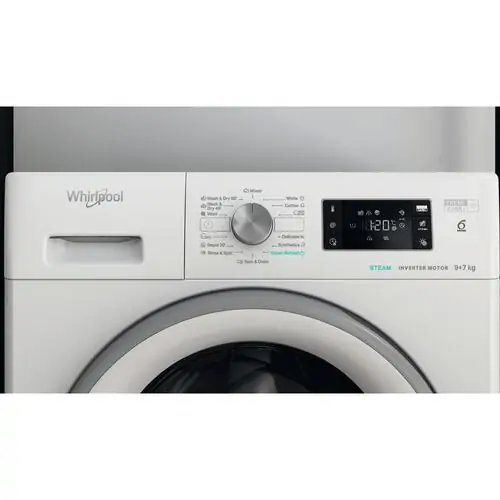 Комбинирана перална със сушилня Whirlpool FFWDB 976258 SV EE , 9/7 кг, 1600 об./мин