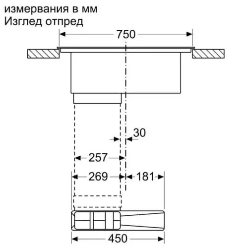 Индукционен плот за вграждане с вградена вентилация Neff  T58TL6EN2  