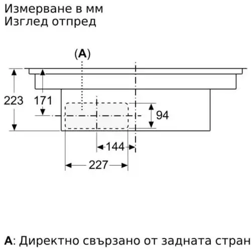 Индукционен плот за вграждане с вградена вентилация Neff  T58TL6EN2  