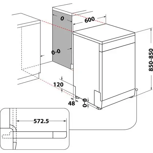 Съдомиялна машина Whirlpool WFE 2B19 , 60 см