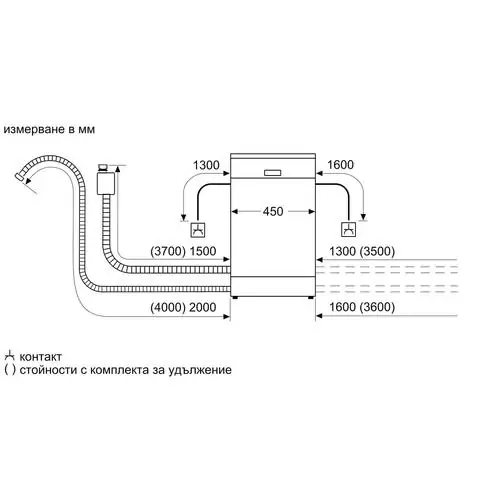 Съдомиялна за вграждане Bosch SPI6YMS14E, 45 см, Touch Select, 10 комплекта