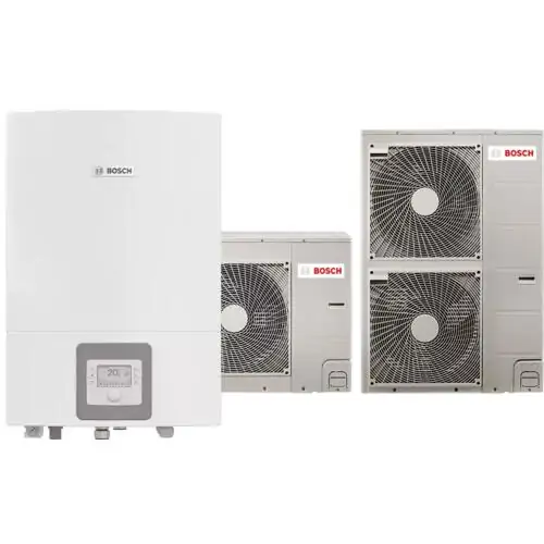 Термопомпа въздх-вода Bosch Compress 3000 AWS, Сплит 15s, 16 kW, отопление, охлаждане и БГВ